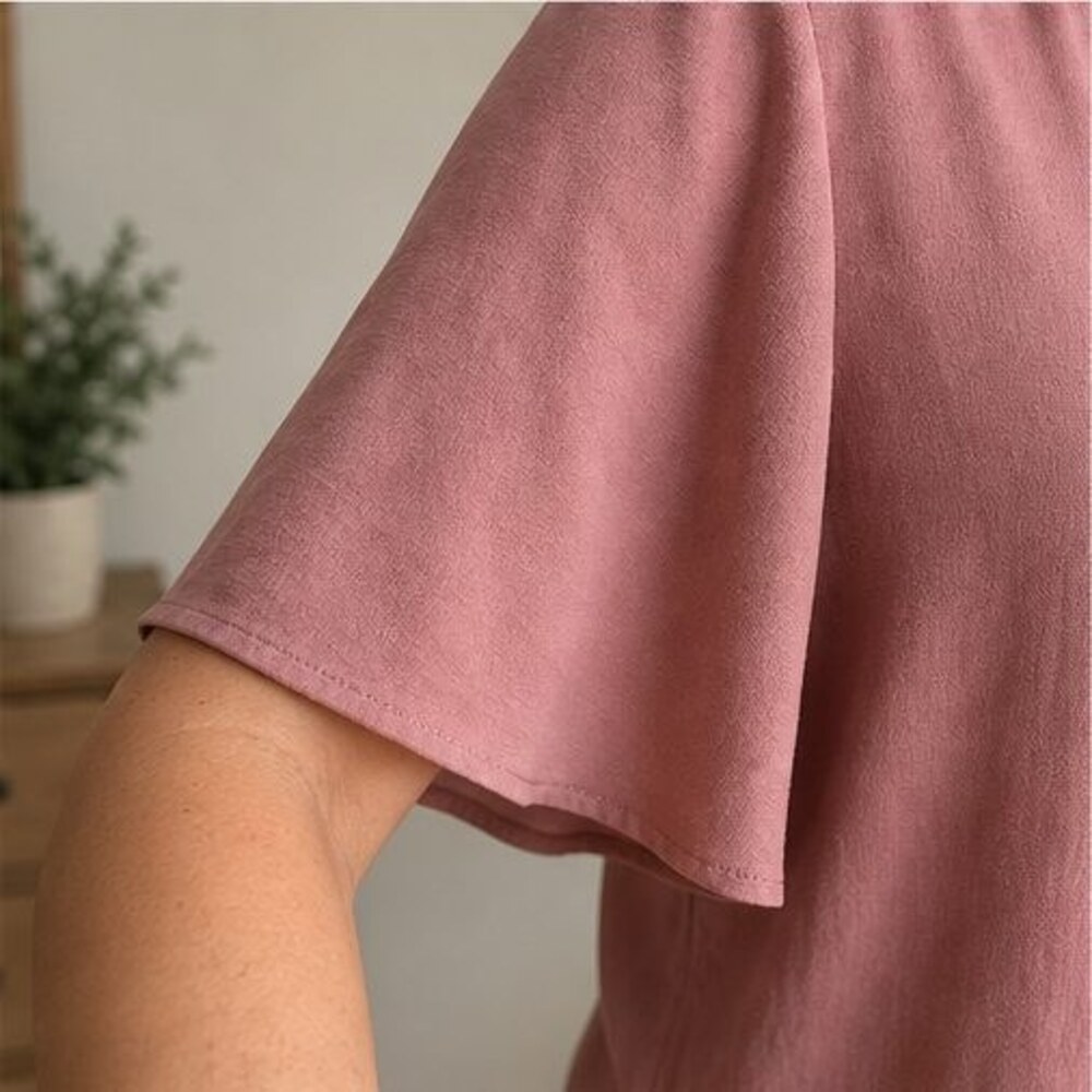Rust Lace Trim Top - Picture 5 of 6